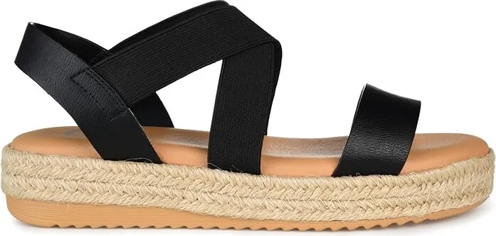 Journee Collection Comfort Foamtm Caroline Sandal Women's Shoes Black : 6 M, Synthetic - Image 7