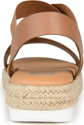 Journee Collection Comfort Foamtm Caroline Sandal Women's Shoes Tan : 6 M, Synthetic - Image 4