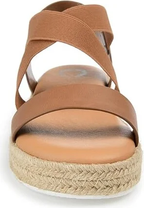 Journee Collection Comfort Foamtm Caroline Sandal Women's Shoes Tan : 6 M, Synthetic - Image 5