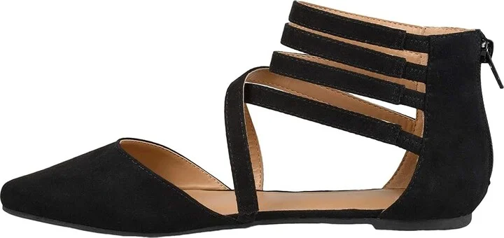 Journee Collection Comfort Foamtm Marlee Flat Women's Shoes Black : 6 M, Synthetic/Textile - Image 4