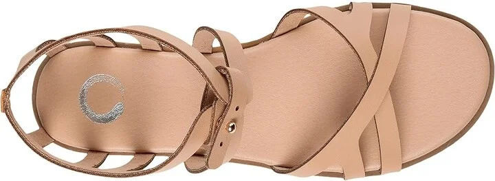 Journee Collection Comfort Foamtm Monro Sandal Women's Shoes Tan : 8.5 M, Synthetic - Image 2