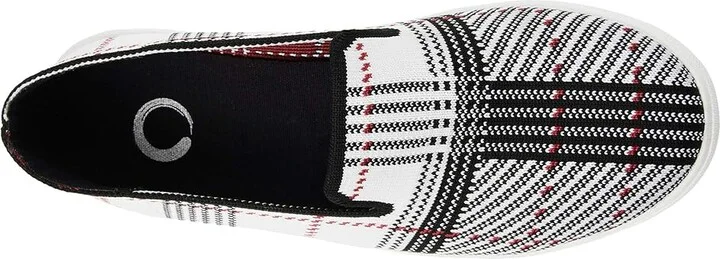 Journee Collection Comfort Foamtm Phila Knit Sneaker Women's Shoes Black/White : 8.5 M, Textile - Image 2