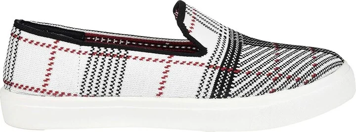 Journee Collection Comfort Foamtm Phila Knit Sneaker Women's Shoes Black/White : 8.5 M, Textile - Image 4