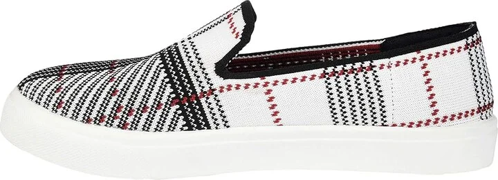 Journee Collection Comfort Foamtm Phila Knit Sneaker Women's Shoes Black/White : 8.5 M, Textile - Image 6