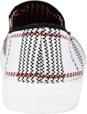Journee Collection Comfort Foamtm Phila Knit Sneaker Women's Shoes Black/White : 8.5 M, Textile - Image 7