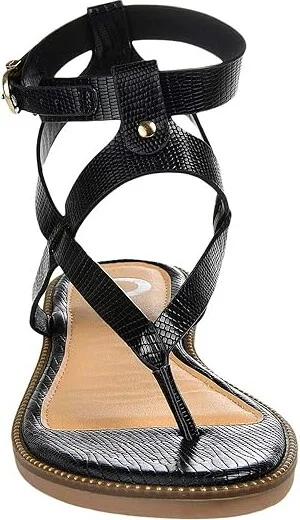 Journee Collection Comfort Foamtm Tangie Sandal Women's Shoes Black : 6 M, Synthetic - Image 5