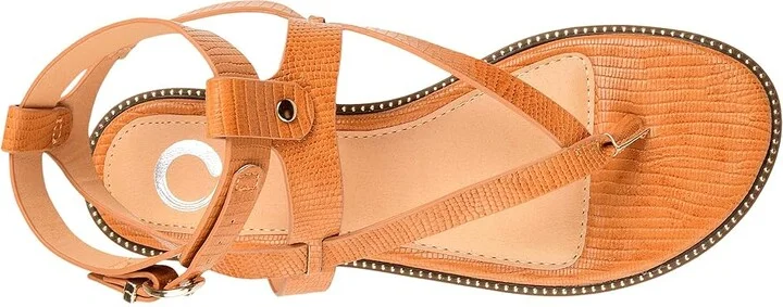 Journee Collection Comfort Foamtm Tangie Sandal Women's Shoes Tan : 6 M, Synthetic - Image 2