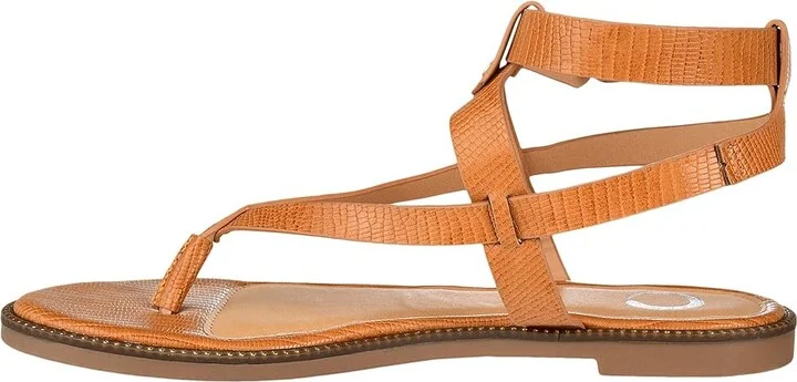 Journee Collection Comfort Foamtm Tangie Sandal Women's Shoes Tan : 6 M, Synthetic - Image 6