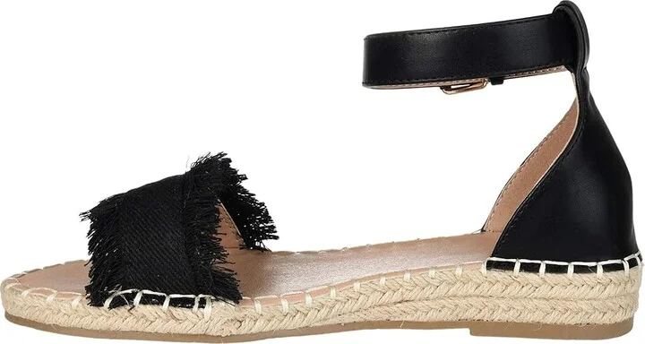 Journee Collection Comfort Foamtm Tristeen Sandal Women's Shoes Black : 6 M, Textile - Image 6