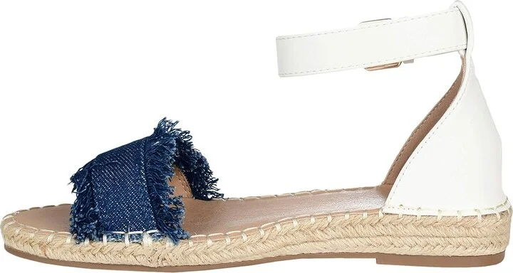 Journee Collection Comfort Foamtm Tristeen Sandal Women's Shoes Denim : 6 M, Textile - Image 6