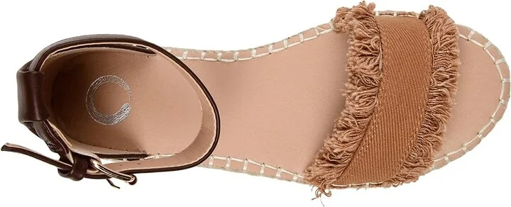Journee Collection Comfort Foamtm Tristeen Sandal Women's Shoes Tan : 6 M, Textile - Image 2