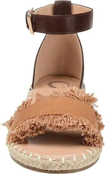 Journee Collection Comfort Foamtm Tristeen Sandal Women's Shoes Tan : 6 M, Textile - Image 5