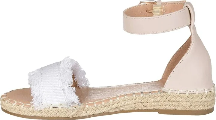 Journee Collection Comfort Foamtm Tristeen Sandal Women's Shoes White : 6 M, Textile - Image 6