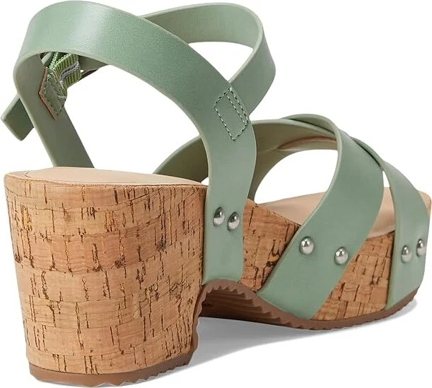 Journee Collection Comfort Foamtm Valentina Sandals Women's Shoes Green : 8 M, Faux Leather - Image 4