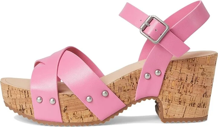Journee Collection Comfort Foamtm Valentina Sandals Women's Shoes Pink : 10 M, Faux Leather - Image 6