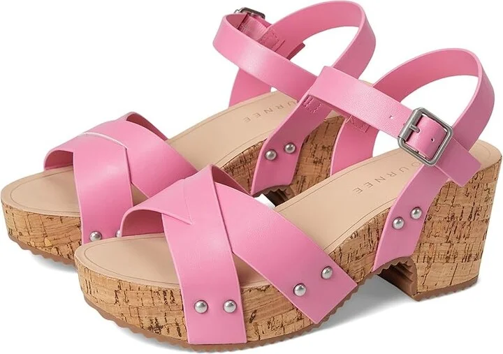 Journee Collection Comfort Foamtm Valentina Sandals Women's Shoes Pink : 10 M, Faux Leather