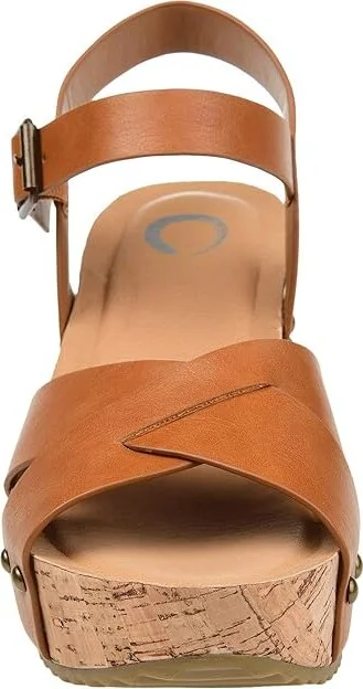 Journee Collection Comfort Foamtm Valentina Sandals Women's Shoes Tan : 9.5 M, Synthetic - Image 5