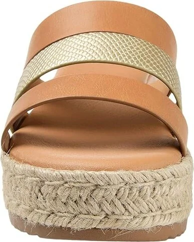 Journee Collection Comfort Foamtm Whitty Sandal Women's Shoes Tan : 9.5 M, Synthetic - Image 5