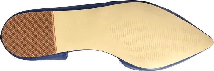 Journee Collection Cortni Flat Women's Shoes Blue : 6.5 M, Faux Leather - Image 3