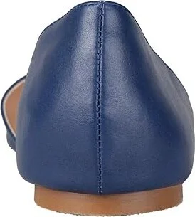 Journee Collection Cortni Flat Women's Shoes Blue : 6.5 M, Faux Leather - Image 4
