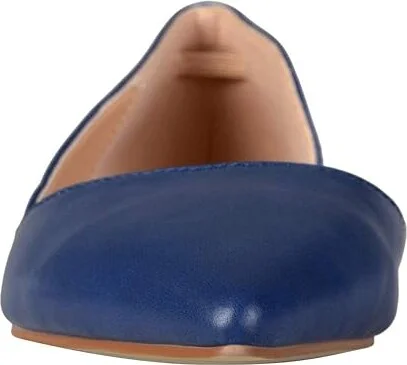 Journee Collection Cortni Flat Women's Shoes Blue : 6.5 M, Faux Leather - Image 5