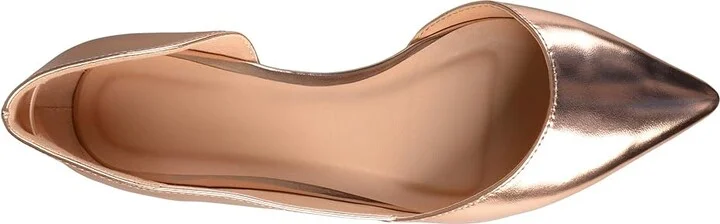 Journee Collection Cortni Flat Women's Shoes Rose Gold : 6.5 M, Faux Leather - Image 2