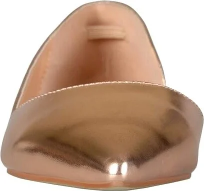 Journee Collection Cortni Flat Women's Shoes Rose Gold : 6.5 M, Faux Leather - Image 5