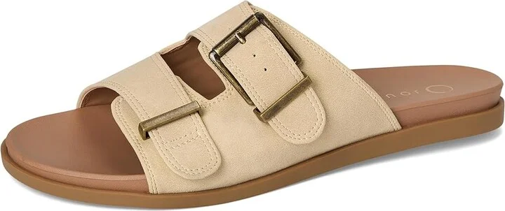 Journee Collection Cosette Women's Sandals Beige : 7 M, Synthetic - Image 5