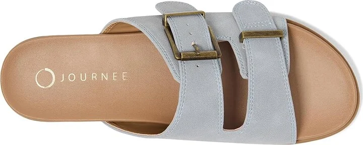 Journee Collection Cosette Women's Sandals Blue : 9.5 M, Synthetic - Image 2