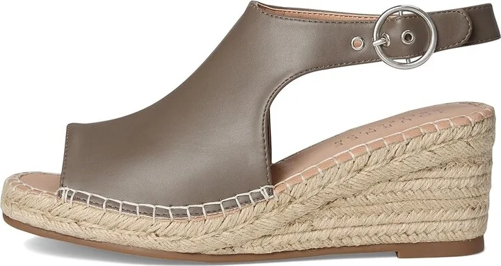 Journee Collection Crew Women's Wedge Shoes Taupe : 9 M, Faux Leather - Image 6