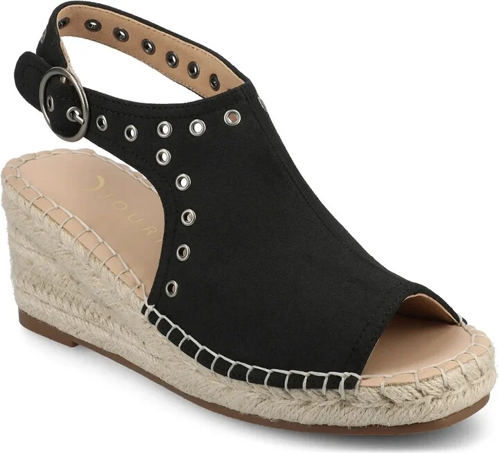 Journee Collection Crisie Espadrille Wedge Sandal