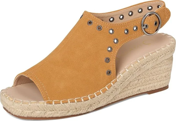 Journee Collection Crisie Women's Wedge Shoes Cognac : 8.5 M, Synthetic - Image 5