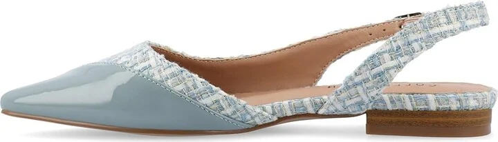 Journee Collection Daphnne Women's Flat Shoes Blue : 5.5 M, Leather - Image 6