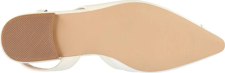 Journee Collection Daphnne Women's Flat Shoes Ivory : 5.5 M, Leather - Image 3