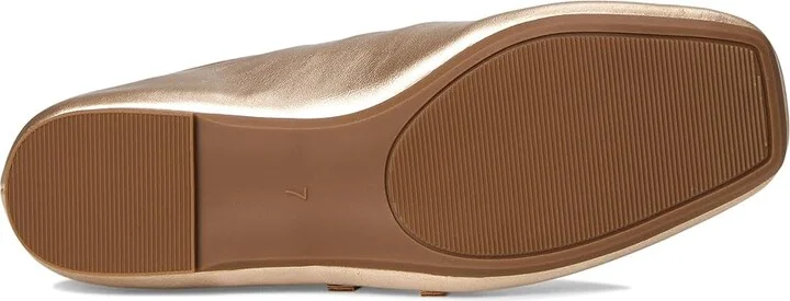 Journee Collection Darlin Women's Dress Flat Shoes Gold : 6.5 W, Faux Leather - Image 3