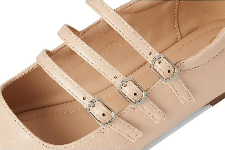 Journee Collection Darlin Women's Dress Flat Shoes Nude : 10 M, Faux Leather - Image 7