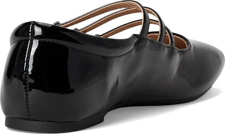Journee Collection Darlin Women's Dress Flat Shoes Patent/Black : 6 M, Faux Leather - Image 4