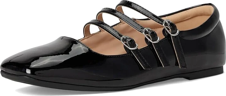 Journee Collection Darlin Women's Dress Flat Shoes Patent/Black : 6 M, Faux Leather - Image 5