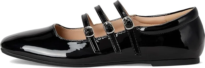 Journee Collection Darlin Women's Dress Flat Shoes Patent/Black : 6 M, Faux Leather - Image 6