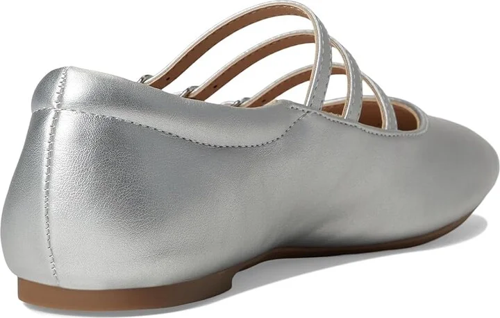 Journee Collection Darlin Women's Dress Flat Shoes Silver : 12 M, Faux Leather - Image 4