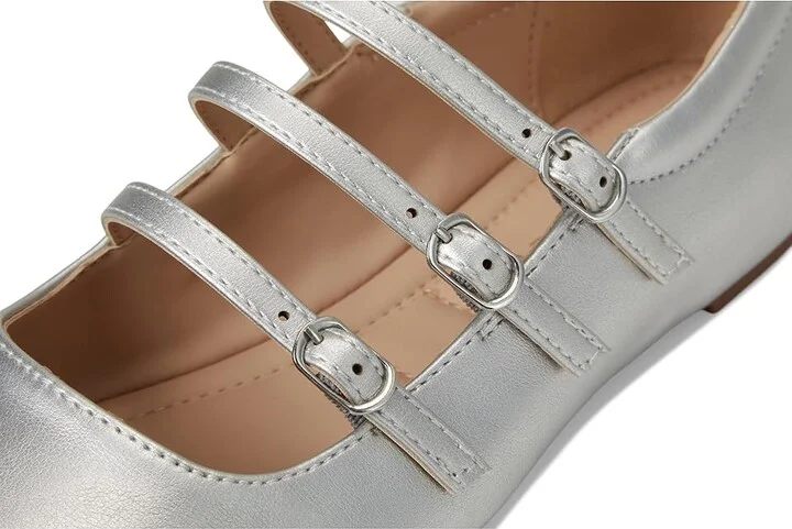 Journee Collection Darlin Women's Dress Flat Shoes Silver : 12 M, Faux Leather - Image 7