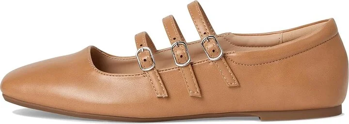 Journee Collection Darlin Women's Dress Flat Shoes Tan : 9.5 M, Faux Leather - Image 6