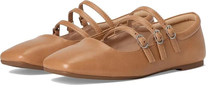 Journee Collection Darlin Women's Dress Flat Shoes Tan : 9.5 M, Faux Leather