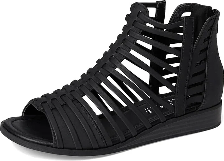 Journee Collection DELILAH Women's Wedge Shoes Black : 7 W, Faux Leather - Image 5