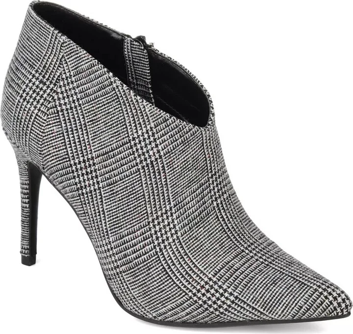 Black/White Plaid/Houndstooth Fabric