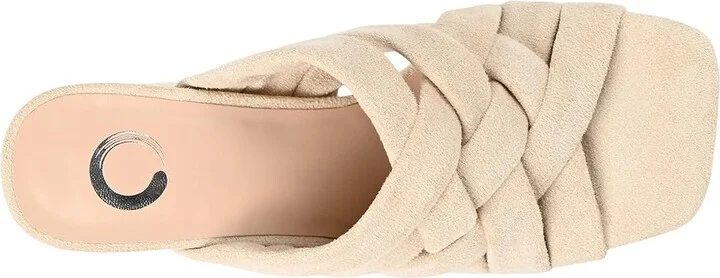 Journee Collection Dorisa High Women's Heels Ivory : 6.5 M, Synthetic - Image 2