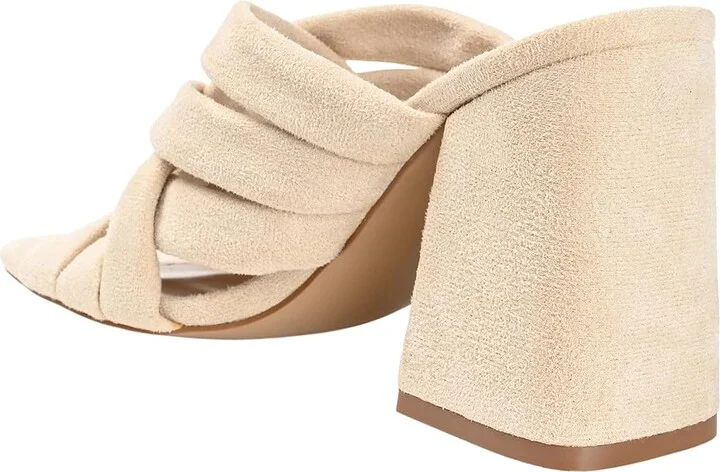 Journee Collection Dorisa High Women's Heels Ivory : 6.5 M, Synthetic - Image 4