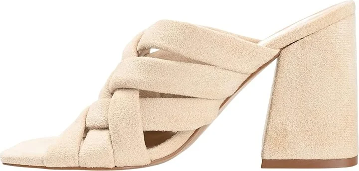 Journee Collection Dorisa High Women's Heels Ivory : 6.5 M, Synthetic - Image 6