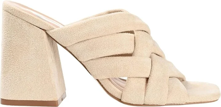 Journee Collection Dorisa High Women's Heels Ivory : 6.5 M, Synthetic - Image 7