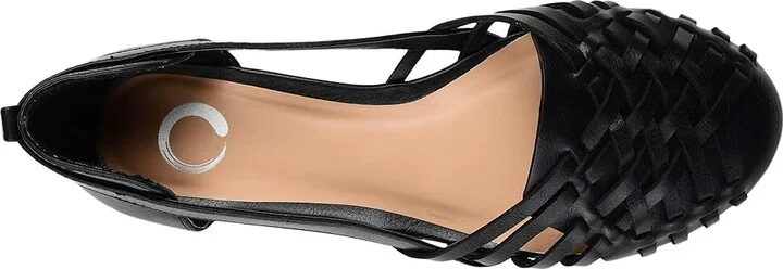Journee Collection Ekko Flat Women's Shoes Black : 9.5 M, Faux Leather - Image 2